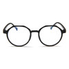 Fashion Eyeglasses Retro TR Frame Plain Glass Spectacles(Matte Black)