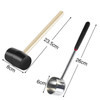 2 in 1 304 Stainless Steel Coconut Opener Tool Coconut Shell Shaving Tool Set