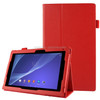 Litchi Texture Leather Case with Holder for Sony Xperia Tablet Z2 10.1(Red)