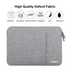 HAWEEL 15.0 inch Sleeve Case Zipper Briefcase Laptop Carrying Bag, For Macbook, Samsung, Lenovo, Sony, DELL Alienware, CHUWI, ASUS, HP, 15 inch and Below Laptops(Grey)