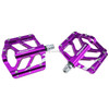 SHANMASHI TIGER 1 Pair Anti-slip Foot Pedal  Aluminium Shaft Mountain Bike Pedal(Purple)