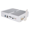 HYSTOU P03B-I5-7360U Fanless Mini PC Intel Core i5 7260u Processor Quad Core up to 2.2GHz, RAM: 4G, ROM: 128G, Support Win 7 / 8 / 10 / Linux(White)