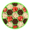 Pet Slow Eating Anti-Choke Slip Bowl Silicone Suction Cup Honeycomb Bowl, Specification: Medium Green