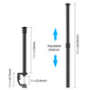 PULUZ C Clamp Mount Light Stand Extension Central Shaft Rod Monopod Holder Kits, Rod Length: 33-60cm(Black)