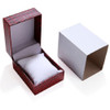 6 PCS PU+ Crocodile Texture Clamshell Watch Box Bracelet Box Packaging Box Jewelry Gift Box(Crocodile pattern red inner white)