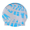 Adult Printed Silicone Swimming Cap(Lack Blue)