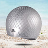 Larger Version Water Drop Shape Silicone Swimming Cap(Gray)