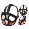Pet Bulldog Mouth Cover Mask Pet Supplies，Full Net Cover Version, Size:L(Black)