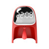 Creative Time Gentleman Alarm Clock Lamp Intelligent Timing Sound Wake Bedroom Lamp(Red)