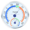 TH101E Mini Round Clock-shaped Indoor Outdoor Hygrometer Humidity Thermometer Temperature Meter