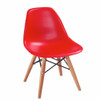 Children  Fashion Plastic Armrest Wooden Chair Foldable Chair(Red)