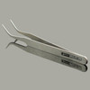 Gooi TS-15 Steel Bend Tweezers(Silver)