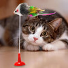 2 PCS Cat Toy Vertical Bangs Sucker Mouse Funny Cat Stick