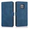 For Huawei Mate 20 Pro Retro Magnetic Closing Clasp Horizontal Flip Leather Case with Holder & Card Slots & Photo Frame & Wallet(Navy Blue)