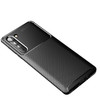 For Motorola Edge Carbon Fiber Texture Shockproof TPU Case(Black)