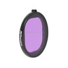 JSR Round Housing Diving Color Lens Filter for GoPro HERO8 Black(Purple)