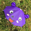 5 PCS Cute Cartoon Children Umbrella Creative Long Handle Animal Umbrella(Purple)