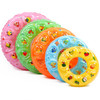10 PCS Cartoon Pattern Double Airbag Thickened Inflatable Swimming Ring Crystal Swimming Ring, Size:90 cm(Orange)