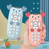 Children Simulation Deer Remote Control Mobile Phone Toy Baby Music Early Education Machine(Blue)