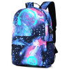 Starry Sky Luminous Backpack Oxford Cloth Printed Backpack, Colour: Star Blue Music Kid