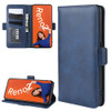For OPPO RENO2  Wallet Stand Leather Cell Phone Case with Wallet & Holder & Card Slots(Dark Blue)