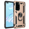 For Huawei P40 Shockproof TPU + PC Protective Case with 360 Degree Rotating Holder(Gold)