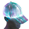 LED Fiber Optic Luminous Hat Couple Luminous Hat Outdoor Luminous Cap Performance Hat(Black Colorful Light)