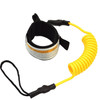 Surf Bodyboard Safety Hand Rope TPU Surfboard Paddle Towing Rope, The Length After Stretching: 1.6m(Yellow)