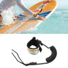 Surf Bodyboard Safety Hand Rope TPU Surfboard Paddle Towing Rope, The Length After Stretching: 1.6m(Black)