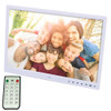 15.0 inch LED Display Digital Photo Frame with Holder / Remote Control, Allwinner, Support USB / SD Card Input / OTG(White)