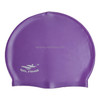 Adult Solid Color Waterproof Silicone Swimming Cap(Purple)