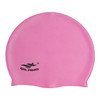 Adult Solid Color Waterproof Silicone Swimming Cap(Pink)