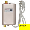 Stainless Steel Instant Kitchen And Bathroom Mini Electric Water Heater(UK Plug 220-240V Gold)