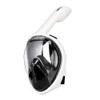 COPOZZ Snorkeling Mask Full Dry Snorkel Swimming Equipment, Size: L(Black White)