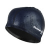 Adult Unisex PU Coated Comfortable Waterproof Swimming Cap(Dark Blue)