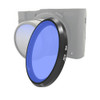 JSR Colored Lens Filter for Panasonic LUMIX LX10(Blue)