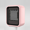 Mini Air Conditioner Heater For Office Desktop CN Plug(Pink)