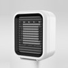 Mini Air Conditioner Heater For Office Desktop CN Plug(White)