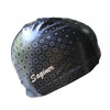 Saqiner PU Coated Waterproof Breathable Universal Swimming Cap(Black)