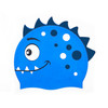 Children Cartoon Dinosaur Comfortable Silicone Swimming Cap(Blue1)