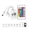 2 Ways Output LED Strip APP Smart Wifi LED RGB Controller with IR 24Keys Remote Control, 5-24V