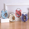 Cartoon Alarm Clock Ringing At The Bedside Of Students Metal Alarm Clock With Night Light, Color Random Deilvery