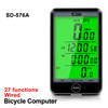 SUNDING SD-576A Waterproof Bike Cycling Odometer Stopwatch LED Digital Rate Speedometer Watch