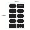 50 Sets Erasable Waterproof Removable Bottle Can PVC Blackboard Sticker 10PCS/Set  140x220mm