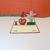 2 PCS 3D Three-Dimensional Greeting Card Father Day Mother Day Blessing Card(MOM Mother)