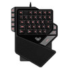AULA K2 38 Keys 7 Colors Breathing Light One-hand Wired Gaming Keyboard(Black)