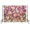 2.1m x 1.5m Flower Wall Simulation Rose Wedding Party Arrangement 3D Photography Background Cloth(H3)