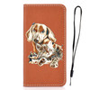 For Huawei Mate 20 Pro 3D Painting Horizontal Flip Leather Case with Holder & Card Slot & Lanyard(Dog)