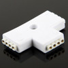 4 Pin 3 Way T Shape Female Connector for RGB LED Flexible Strip