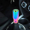 Universal Car Modified Gear Shift Knob Solid Color Smooth Auto Transmission Shift Lever Knob with Three Rubber Covers (Colour)